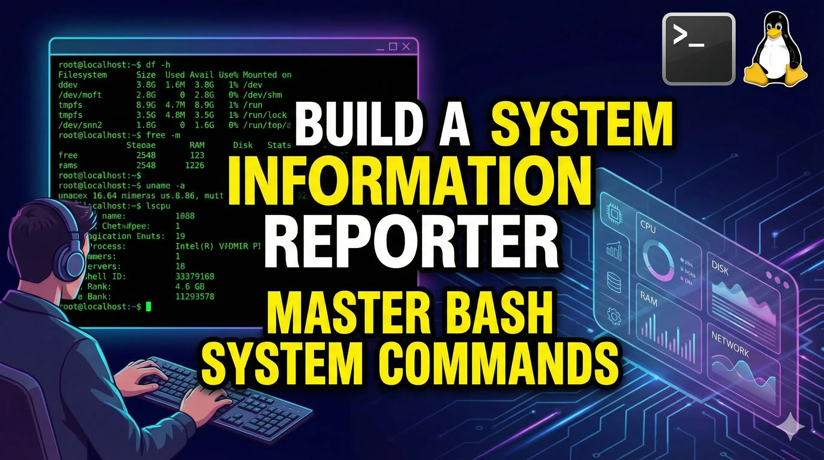 Build a System Information Reporter: Master Bash System Commands